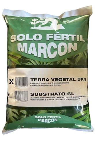 Terra Vegetal 5kg Orgânica Para Plantas Jardins Horta E Vasos