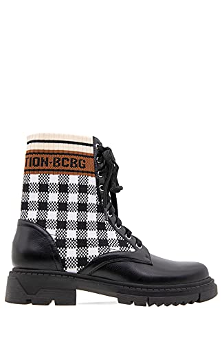Bcbgeneration Women's Combat Boot, Black Gingham, 9.5 #TOP5
