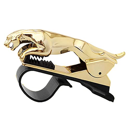 HJJH Telefonhalter, Auto Leopardo Modulo Dashboard Telefonhalter 360 Grad Telefonhalterung Standhalterung Gold * Klebstoff für alle Smartphone (Clip)