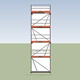 Komplettes Fassadengerüst Fassadengerüst Paket 23,10 m² Rux Framescaff Feldlänge 2,57 m ca 8 m Standhöhe
