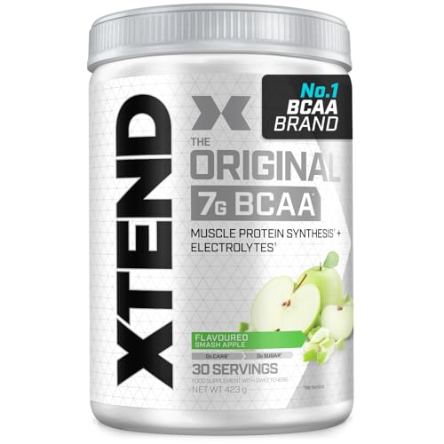 XTEND Original - BCAA-Pulver - Grüner Apfel | Ergänzungsmittel mit verzweigtkettigen Aminosäuren | 7 g BCAA + Elektrolyte für Regeneration & Hydration | 30 Portionen