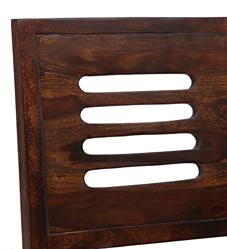 Image of Wood Furniture Solid Wood Dining Table 6 Seater | Dinning Table with 6 Chairs | Dining Room Furniture (Sheesham Wood, Walnut Finish, 6 Seater)