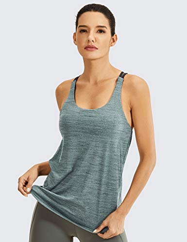 CRZ YOGA Women's Lightweight Flowy Workout Tank Top #TOP16