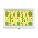 Cactus Potted Plant Succulents Pattern Business Card Holder Case Pocket Box Wallet