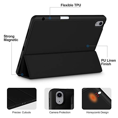 Image of Akkerds for iPad Air 11 Inch Case M4 /M3 /M2, Air 5th /4th Gen 10.9, Black