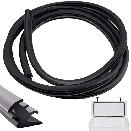GrliTra 8ft Cooler Lid Gasket Replacement Silicone Cooler Sealing Strip Cooler Accessories Compatible with YETI Cooler 20qt, 45qt, 70qt, 110qt for RTIC 20qt 45qt 70qt 110qt Coolers