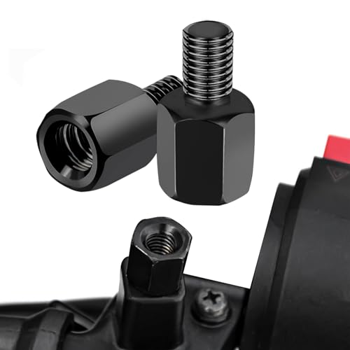 M8 Rechtsgewinde auf M10 Rechtsgewinde Motorrad Motorroller Spiegel Adapter (2 Stück)