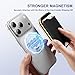 Zuoderri 4-in-1 for MagSafe Wallet with Makeup Mirror, 3-Card MagSafe Card Holder, Wireless Charging Compatible,【Vegan Leather】 Adjustable Magnetic Wallet stand for iPhone 17/16/15/14/13/12 (Black)