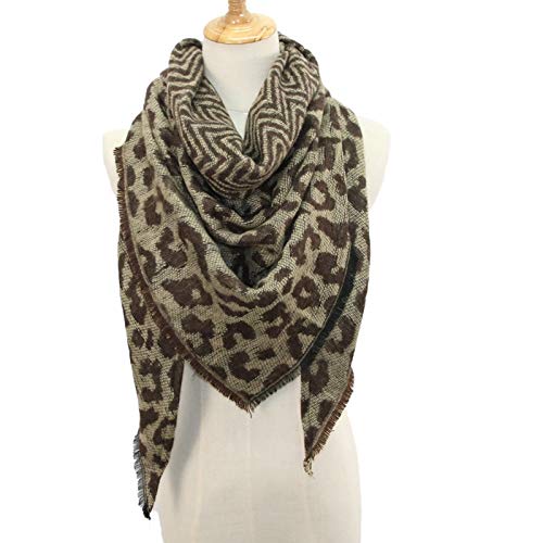 Pañuelo Leopardo Bufanda De Leopardo Para Mujer, Bufanda Larga Delgada Para Niñas Bufanda Dalmata