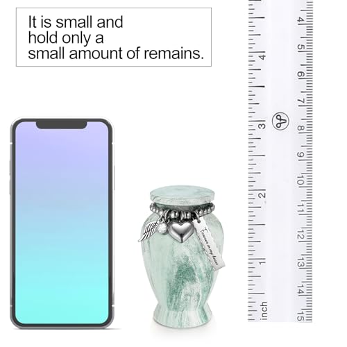 image for Dletay Customized Small Urns for Human Ashes 2.85 Inch Mini Cremation 