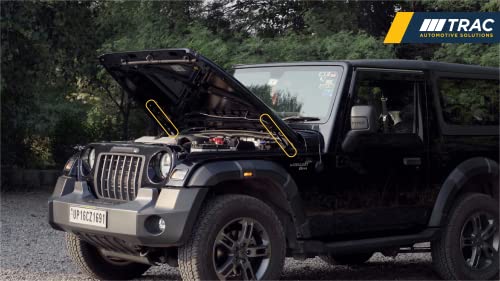 Image of TRAC Hand Free Hood /Bonnet Opening Gas Spring System Compatible with Mahindra THAR &Thar ROXX (Gas Springs + Brackets) -ULTRA Lift Dynamic Gas Spring | Car Accessory | Easy Installation
