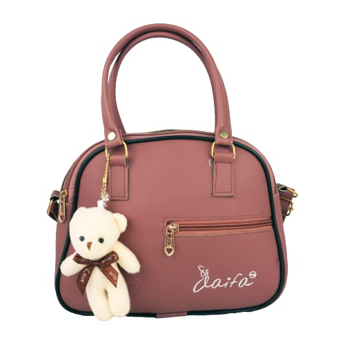 PU Leather sling bag for women || Handbag For Women Office Bag Ladies Shoulder Bag|| Handbag Stylish Girls And Women Sling Bag ||Sling Handbag With Teddy Keychain||Crossbody Shoulder Bag-image-24