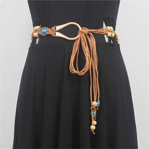 Ethnic Style Handmade Bead Shell Knot Belt Casual Holiday Delicate Waist Rope Women's Accessories4