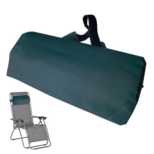 Qikam Liegestuhl Kissen Abwaschbar Sonnenliege Kissen Kopfkissen Gartenliege Gartenstuhl Gartenmöbel Kopfkissen Reisekissen Nackenkissen Strandliege Zubehör Mit Gummiband 37x17cm