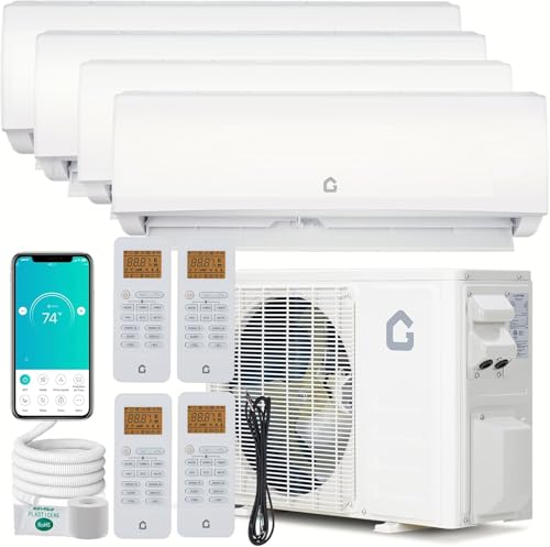 28K 3 Zone Mini Split Air Conditioner and Heater, 20