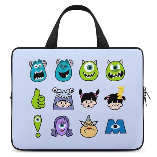 モンスタース? インク マイク サリー 【 ラップトップケース 10inch / 12inch / 13inch / 15inch / 17inch 】 パソコンケース PCケース ハンドル付き ノートパソコンバッグ スリーブ 耐衝撃 軽量 撥水加工 全面