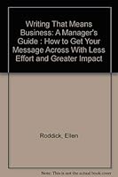 Writing That Means Business a Managers Guide 0026044005 Book Cover