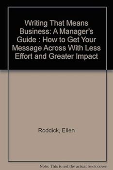 Hardcover Writing That Means Business: A managers guide Book
