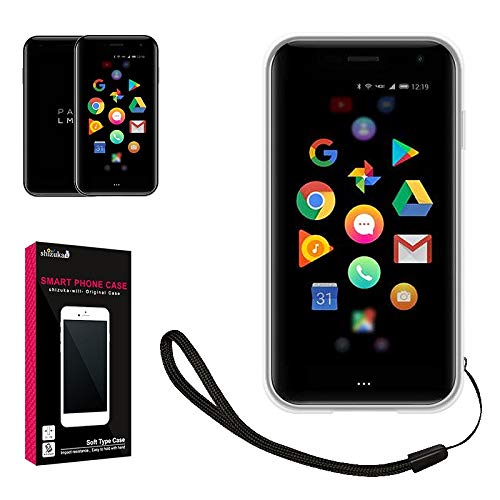 【 shizuka-will- 】Palm Phone 専用 TPU 高透明 耐衝撃 衝撃吸収 ストラップ付 パームフォン クリア ケー...