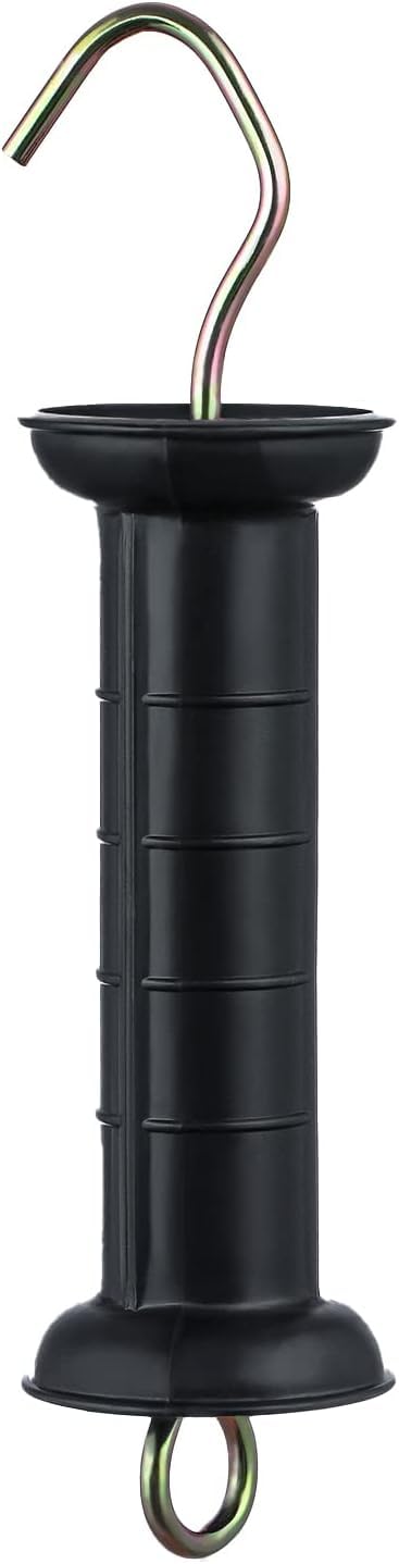 Lot de 5 poignées de portail de clôture électrique, noire