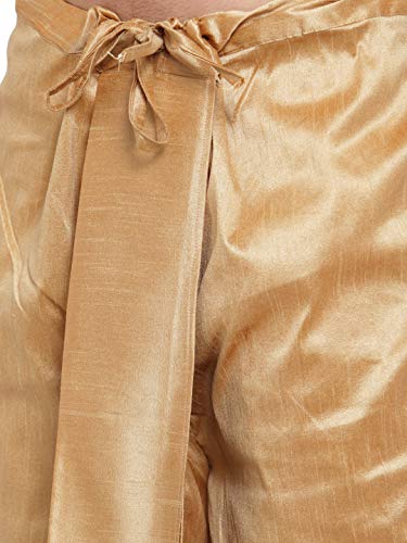 Image of Larwa Men's Cotton Silk Kurta And Salwar Dhoti Set