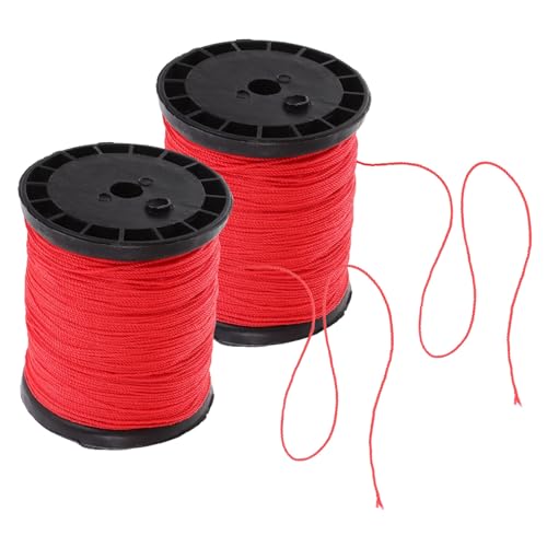 IWOWHERO Twisted Nylon Gardening String 2 Rolls Construction String Line for Tools and DIY Projects