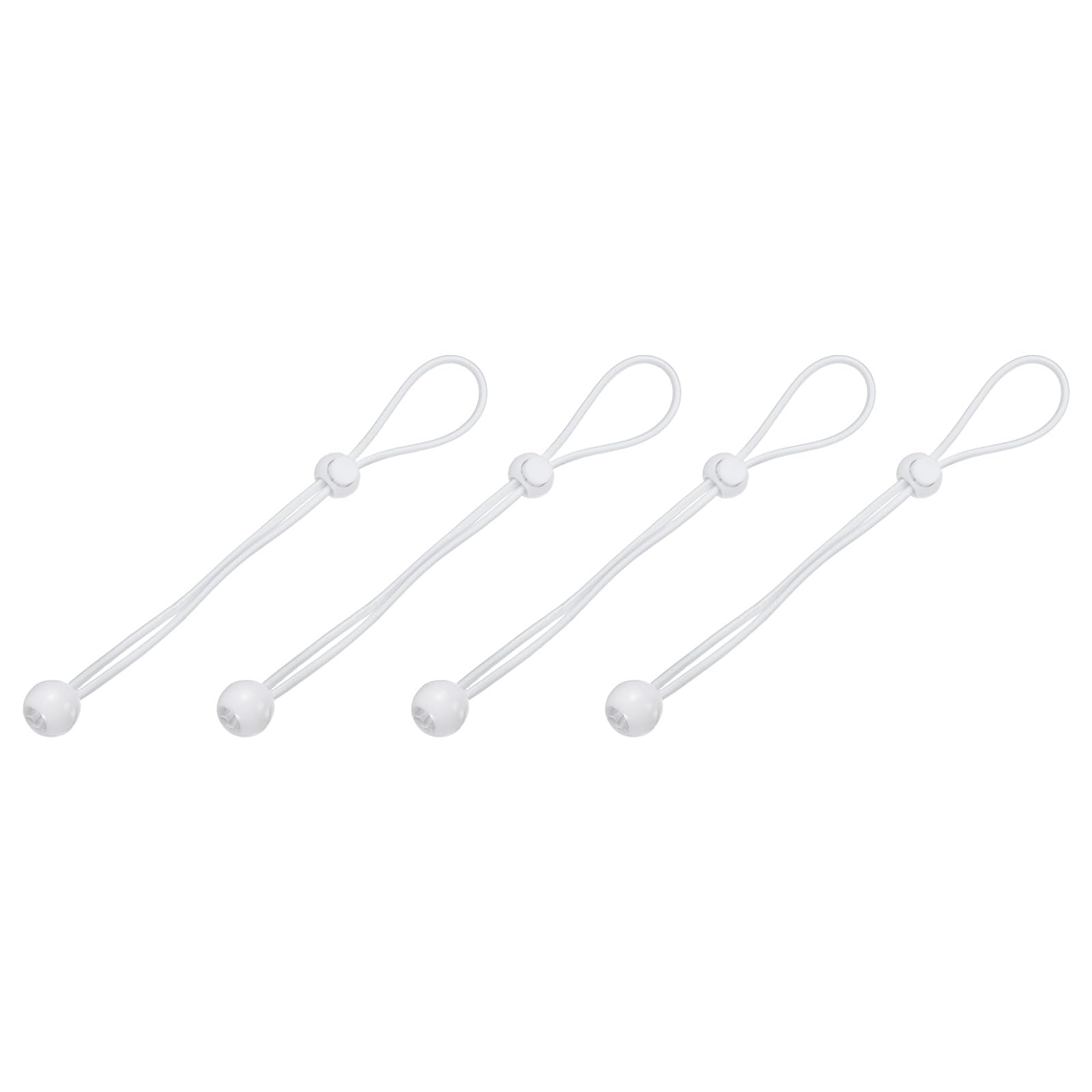 PATIKIL Ball Bungee Cords, (25cm / 10 Inch, White) (4 PCS) Universal Bungee Tie Downs, Suit for Exterior Roller Shades and Outdoor Roller Blinds Tents Canopies Tarp