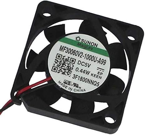 SUNON 5 V CC, 0,36 W, 30 x 30 x 6 mm, 6,3 m³/h, 7100 rpm, 6,3 m³/h, Sunon MF30060V21000UA99.