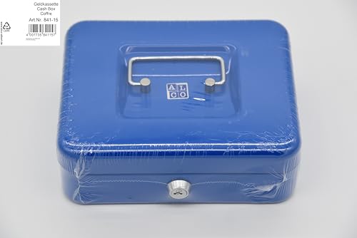 Alco-Albert 841 Cash Box, 195 x 145 x 80 mm Dark Blue, Dunkelblau - Image 4