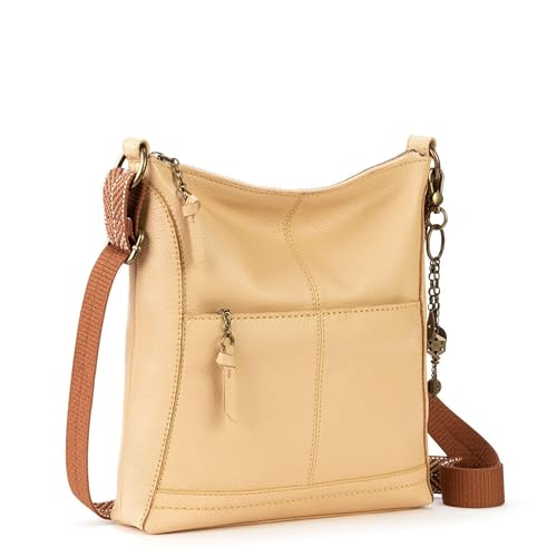 Image of The Sak Lucia Leather Crossbody Purse - Premium Leather Women's Handbag for Everyday & Travel - Cross Body Bag With Zipper
