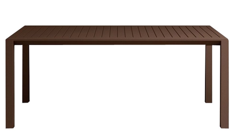 Gartentisch / Beistelltisch Aria Kunststoff kaffee 100x60cm