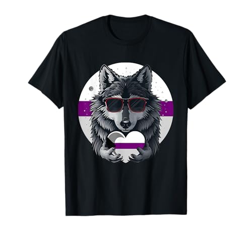 Demisexual Pride Flagge Wolf Demisexualität Demisexuelle Flagge T-Shirt