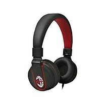 AC Milan, IP952 Cuffie Stereo con Filo (lunghezza 1,5 metro), Leggere per Ottimo Comfort Collegamento, Connettività Cavo AUX 3.5mm + adattatore USB-C incluso (per PC, Notebook, Tablet e Smartphone)