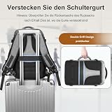 MATEIN Bagaż Podręczny 40x30x20, 24L Plecak Podróżny Męski i Damski do Ryanair, Eurowings, Wizzair, Vueling, Cabin Bag Travel Backpack do Pracy, Biznesu i Podróży, Szary