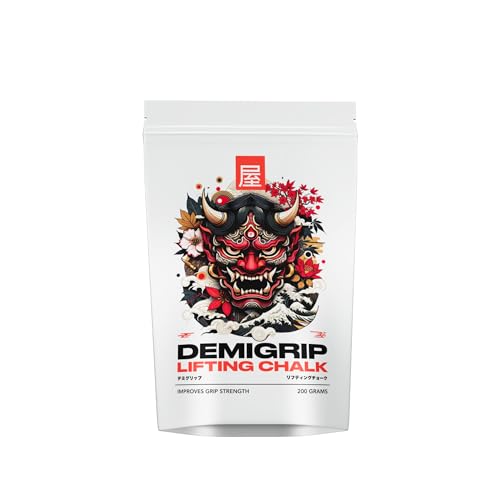 Image of Chamberofgods Demigrip Lifting Gym Chalk Powder | for Workout, Calisthenics, Lifting Barbell Rod | Helps Hand Grip Strength | 200 Grams