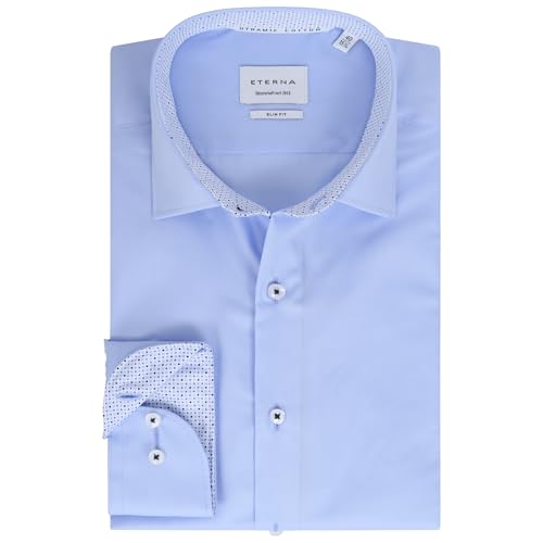 ETERNA Herren Langarm Hemd Slim Fit | Bügelfrei | Dynamic Cotton™ | Hellblau | 100{d4136298f4c5f805e7fbc38cd8ac0ec1083fca26f7dfeedc5a02c9f55f11d975} Baumwolle | Kentkragen mit Ausputz Gr. 41 ETERNA Herren Langarm Hemd Slim Fit | Bügelfrei | Dynamic Cotton™ | Hellblau | 100{d4136298f4c5f805e7fbc38cd8ac0ec1083fca26f7dfeedc5a02c9f55f11d975} Baumwolle | Kentkragen mit Ausputz Gr. 41