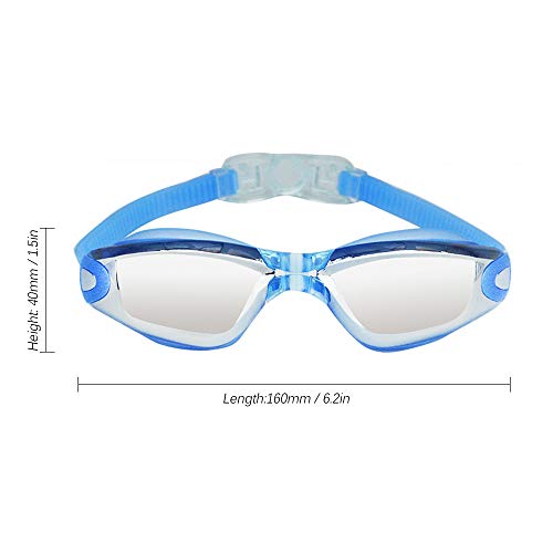 DECDEAL Resistente à água ajustável anti-nevoeiro uv escudo proteção óculos de natação adulto óculos