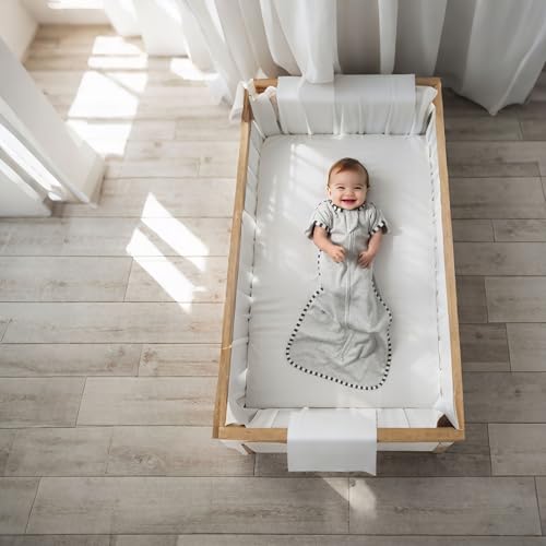 Image of Transition Swaddle, 2 Pack 100% Cotton Baby Sleep Sack | 2-Way Zipper Infant Arm Up Swaddle for Newborn Baby Boy Girl
