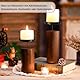 Kerzenhalter Adventskranz 8cm 4er,Kerzenteller für Adventskranz Stumpenkerzen,Kerzenständer Metall Schwarz mit Dorn stabkerzen Halter für Kerzen Weihnachten Deko Tischdeko