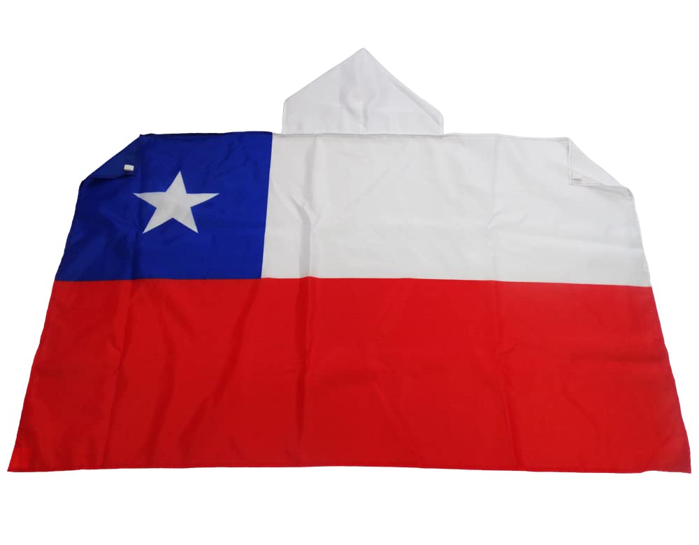 AZ FLAG - Chile Body Flag - 3x5 Ft - Chilean Cap Flag - 100% Polyester with Inegrated Sleeves and Hood - Vivid Colors - 3' x 5' Feet - 150x90 Cm