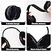 Nfvjfxz 1Pcs Foldable Earmuffs Adult Winter Warm Plush Adjustable Ear Muffs Soft Thermal Earmuffs for Skiing Running Hiking (Black)