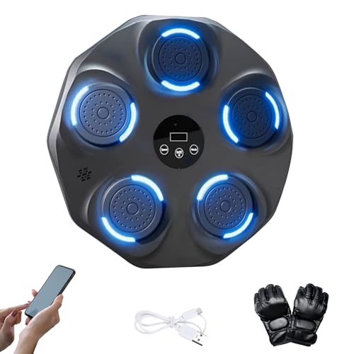 MAGIC SELECT Máquina de Boxeo Musical Equipo de Entrenamiento para Pared con LED, Guantes de Boxeo, Bluetooth y Luces al Ritmo de la Música. Maquina de Boxeo para Niños/Adultos.(9 Modos, 43x43 cm) MAGIC SELECT Máquina de Boxeo Musical Equipo de Entrenamiento para Pared con LED, Guantes de Boxeo, Bluetooth y Luces al Ritmo de la Música. Maquina de Boxeo para Niños/Adultos.(9 Modos, 43x43 cm)