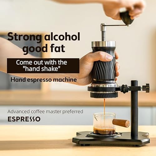Przenośny ręczny ekspres do kawy espresso, 9-12 barów, zmienne ciśnienie, zbiornik na wodę 100 ml, zdejmowana konstrukcja na kemping i podróż na świeżym powietrzu
