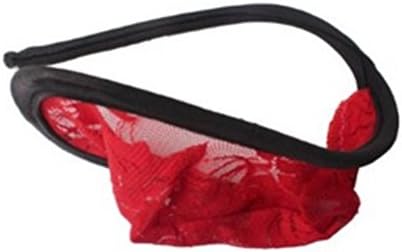 Men's C Shape String Panty Mix Color (Lace Red)