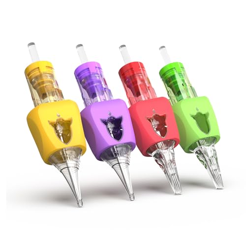 Image of Wormhole Tattoo Needles Rocket 50pcs Assorted Disposable Finger Ledge Tattoo Cartridge Needle 5RL 7RL 9RL 5RS 7RS 9RS 15M1 21M1 15RM 21RM Round Liner Shader Magnum Round Magnum for Tattoo Supplies