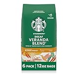 Starbucks Ground Coffee, Blonde Roast Hot or Iced Coffee, Decaf Veranda Blend,...