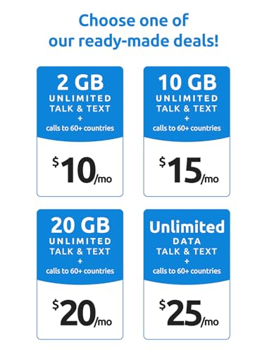 image for Tello Mobile - US Prepaid SIM Card (3 in 1) | Bring Your Own Phone Kit