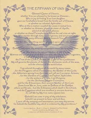 Epiphany of Isis poster (EPEPI) -