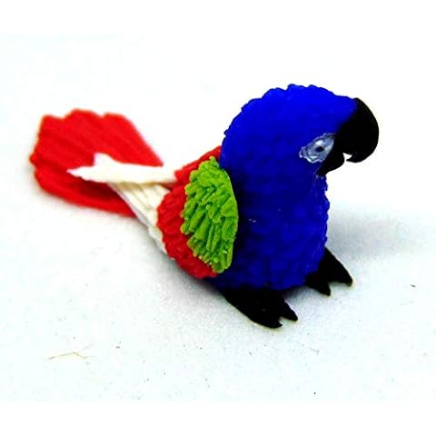Tumdee Miniatures Dolls House Miniature Small Polymer Clay Parrot Miniature Bird Accessory P8 Cover