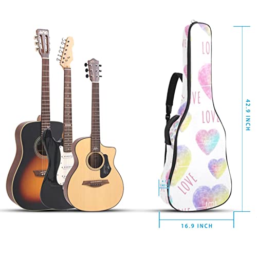 Housse de transport étanche pour guitare avec bandoulière réglable Motif cœurs colorés, Multicolore 01., 42.9×16.9×4.7… - Les Beatles, Paul McCartney, John Lennon, RIngo Starr, George Harrison Housse de transport étanche pour guitare avec bandoulière réglable Motif cœurs colorés, Multicolore 01., 42.9x16.9x4.7… – Image 6